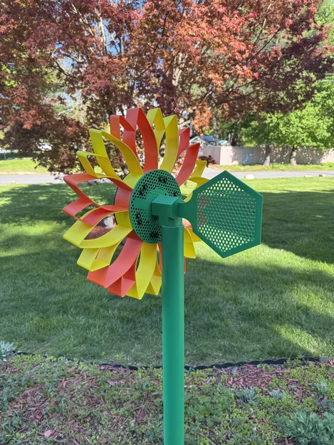 Prusament Spool Sunflower: Đồng hồ treo tường / Cối gió ngoài trời - Image 11