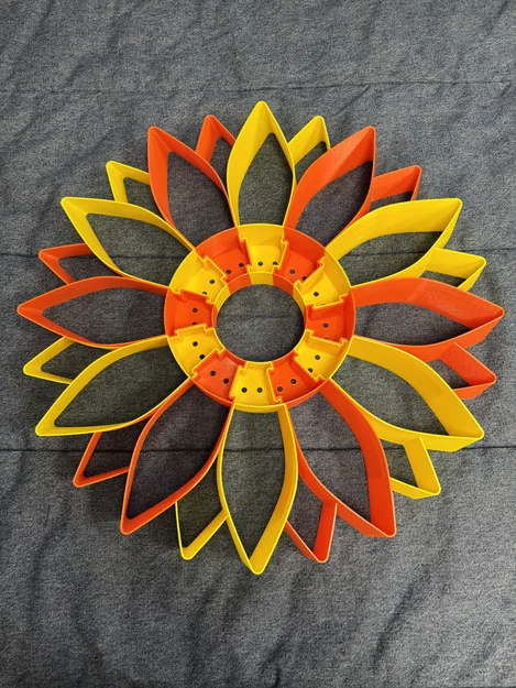 Prusament Spool Sunflower: Đồng hồ treo tường / Cối gió ngoài trời - Image 13