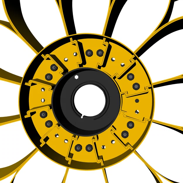 Prusament Spool Sunflower: Đồng hồ treo tường / Cối gió ngoài trời - Image 45