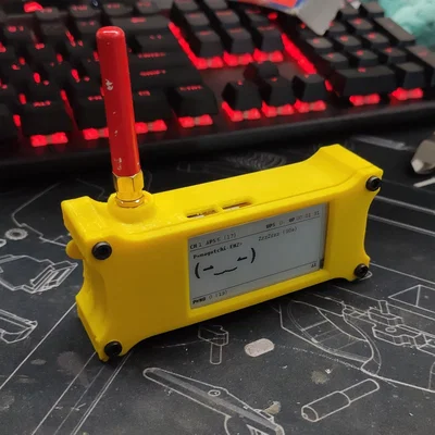 Vỏ bảo vệ Slimagotchi cho Pwnagotchi với cần gạt nguồn và ăng-ten