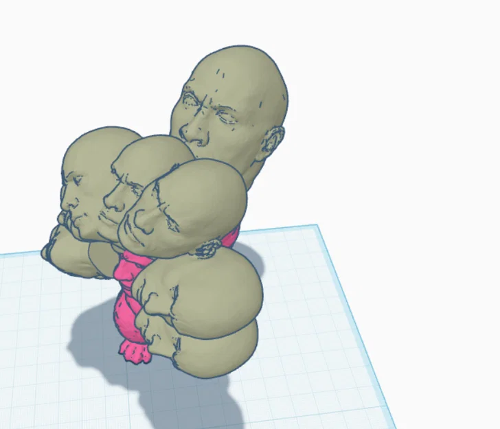 Mô hình chú sóc nhiều đầu độc lạ - In 3D sáng tạo - Image 2