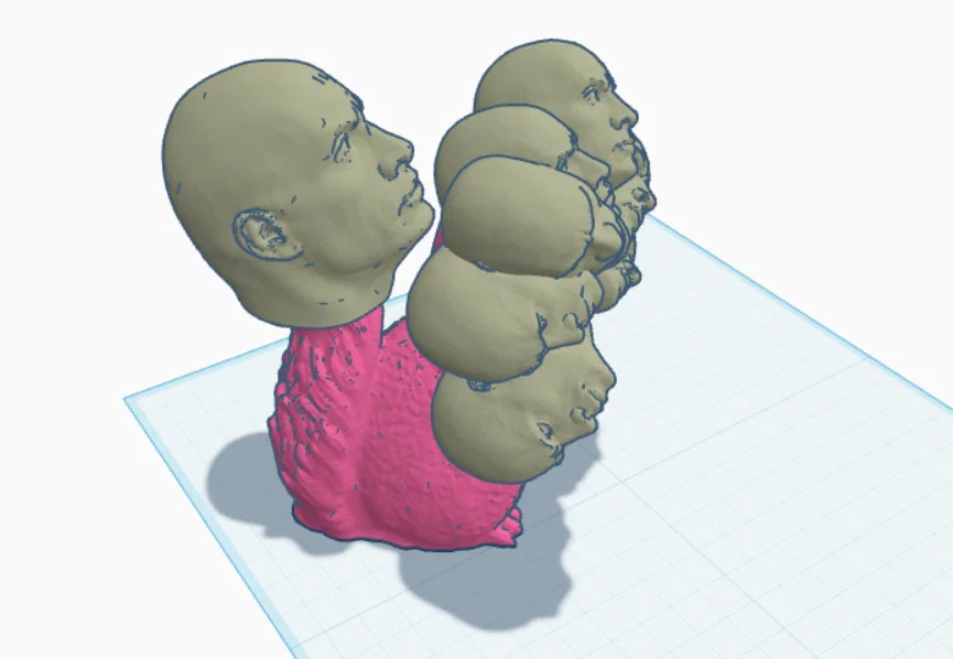 Mô hình chú sóc nhiều đầu độc lạ - In 3D sáng tạo - Image 4