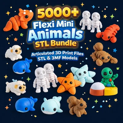 Bundle Flexi Animals khủng cho dân mê in 3D: gói sưu tập phải có