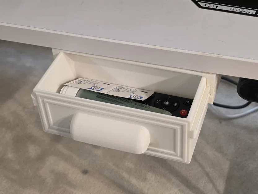 LatchDrawer Mini – Ngăn kéo lưu trữ gọn dưới bàn có chốt gài - Image 2