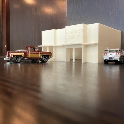 Matchbox Display Restaurnant – Mô hình quán ăn mini trưng bày xe