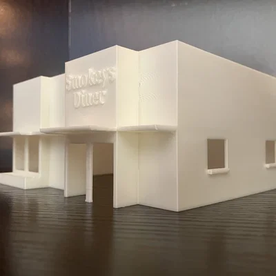 Matchbox Display Restaurnant – Mô hình quán ăn mini trưng bày xe