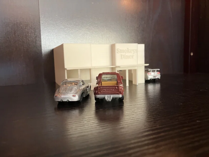 Matchbox Display Restaurnant – Mô hình quán ăn mini trưng bày xe - Image 8