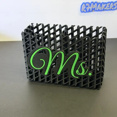 R7 Lattice Giỏ Nam Châm Đựng Bút Lông Bảng | Mr./Mrs./Ms. | R7Makers