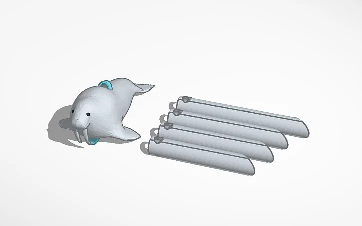 Chuông gió hình chú hải mã (Walrus Wind Chime) xinh xắn - Image 1