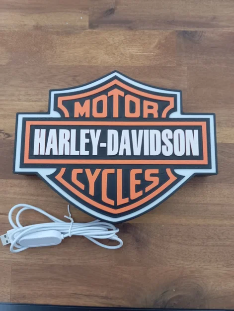 Đèn logo Harley Davidson (Harlry Davidson light) - Image 1