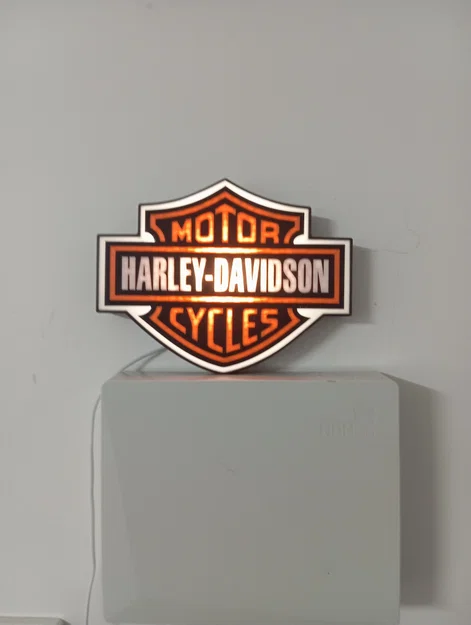 Đèn logo Harley Davidson (Harlry Davidson light) - Image 2