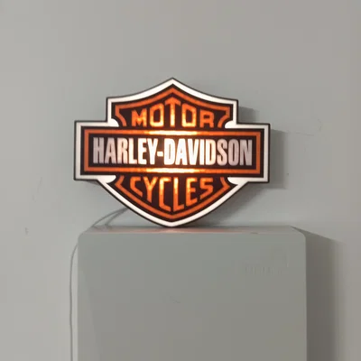 Đèn logo Harley Davidson (Harlry Davidson light)