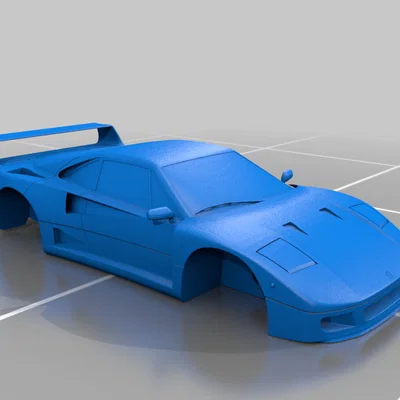 Mô hình siêu xe Ferrari F40 huyền thoại - File in 3D chất lượng cao