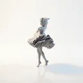 Tượng Bé Nhảy Múa Chibi Dễ Thương – 3D Printable - Thumbnail 2