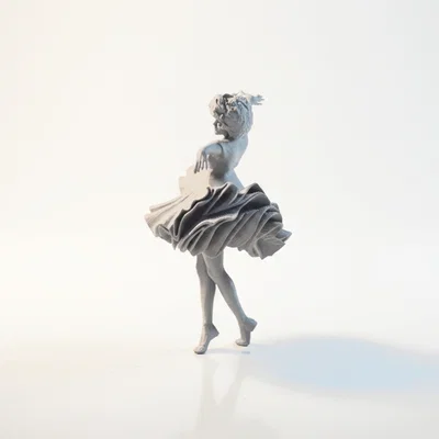 Tượng Bé Nhảy Múa Chibi Dễ Thương – 3D Printable