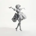 Tượng Bé Nhảy Múa Chibi Dễ Thương – 3D Printable - Thumbnail 4