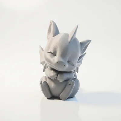 Tượng Rồng Con Chibi Dễ Thương - Mẫu 3D Printable