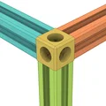Khớp nối góc cube 3 hướng cho Alu Profile (1515, 2020, 3030) - Thumbnail 1