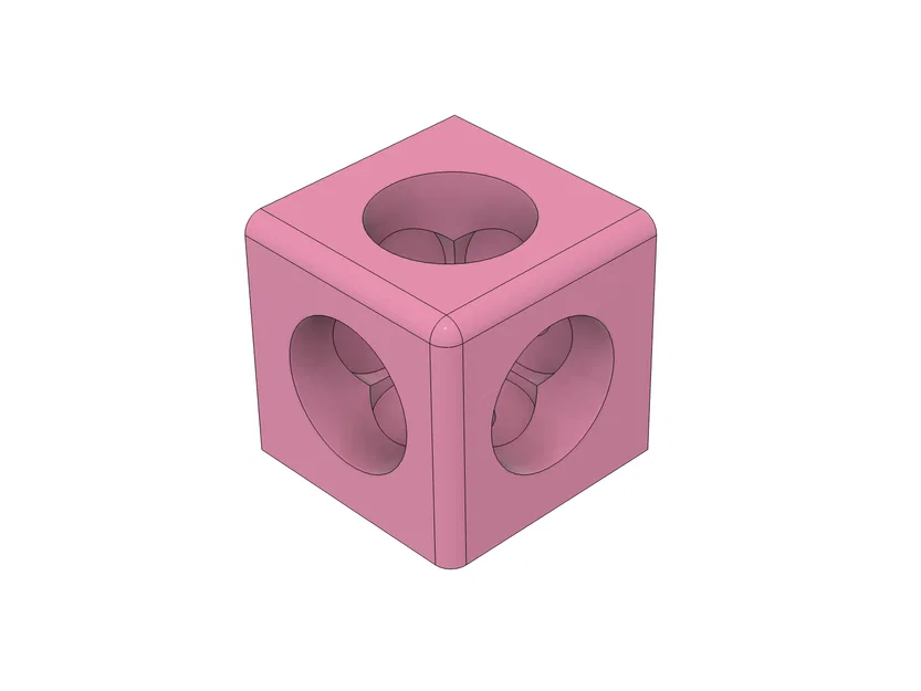 Khớp nối góc cube 3 hướng cho Alu Profile (1515, 2020, 3030) - Image 2