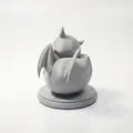 Tượng Rồng Con Chibi Đang Ngủ – Mẫu 3D In Được (STL) - Thumbnail 3