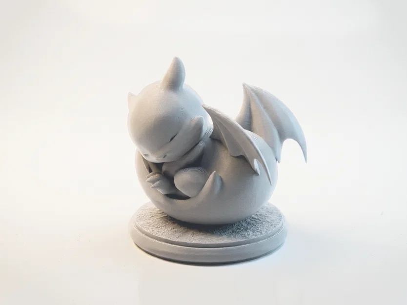 Tượng Rồng Con Chibi Đang Ngủ – Mẫu 3D In Được (STL) - Image 4
