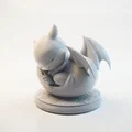 Tượng Rồng Con Chibi Đang Ngủ – Mẫu 3D In Được (STL) - Thumbnail 4