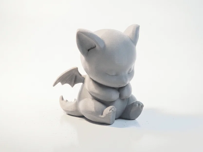 Tượng Rồng Con Chibi Dễ Thương 3D Printable (STL) - Baby Dragon Figurine - Image 1