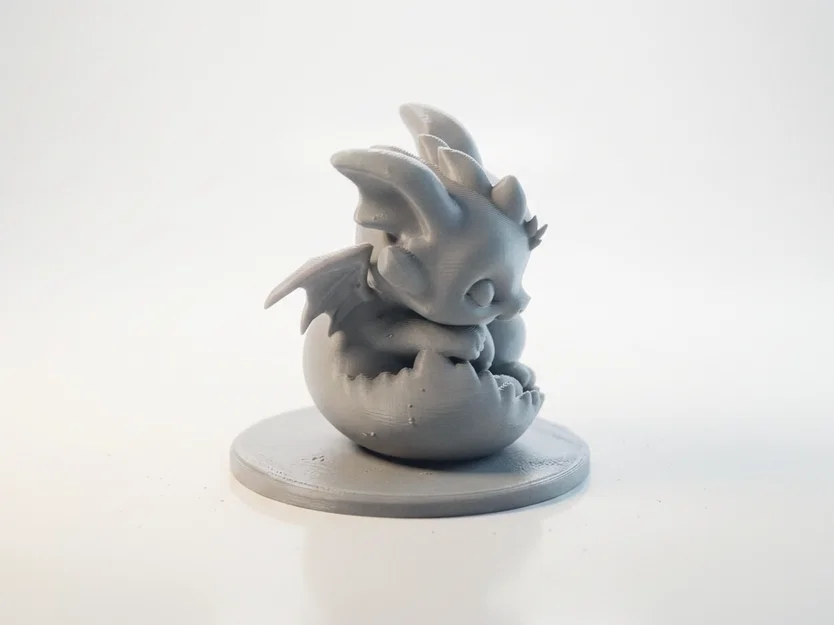 Tượng Baby Dragon Chibi Cute – Mẫu 3D Printable (STL) - Image 2