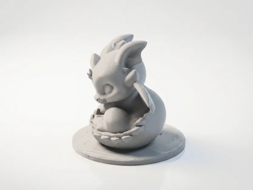 Tượng Baby Dragon Chibi Cute – Mẫu 3D Printable (STL) - Image 3