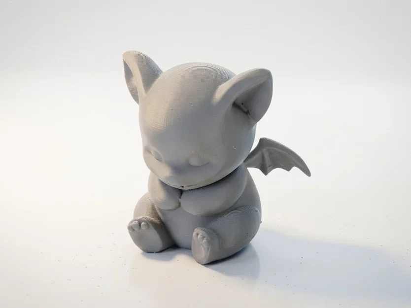 Tượng Rồng Con Chibi Dễ Thương 3D Printable (STL) - Baby Dragon Figurine - Image 4