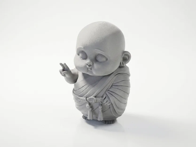 Tượng Chú Tiểu Em Bé Chibi Dễ Thương In 3D (STL Printable) - Image 1