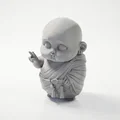 Tượng Chú Tiểu Em Bé Chibi Dễ Thương In 3D (STL Printable) - Thumbnail 1