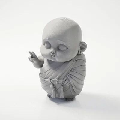 Tượng Chú Tiểu Em Bé Chibi Dễ Thương In 3D (STL Printable)