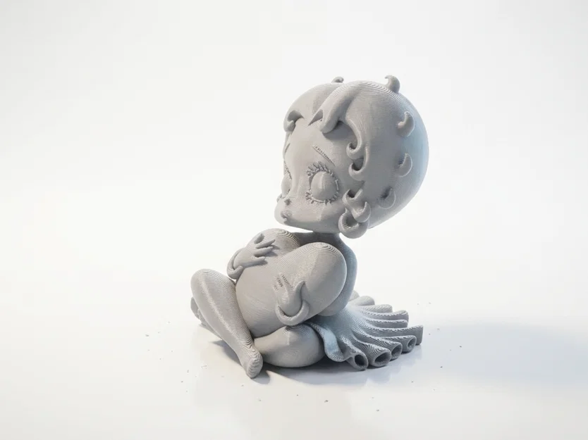 Tượng Chibi Em Bé Ôm Trái Tim – File STL 3D In Được - Image 2