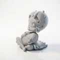 Tượng Chibi Em Bé Ôm Trái Tim – File STL 3D In Được - Thumbnail 2