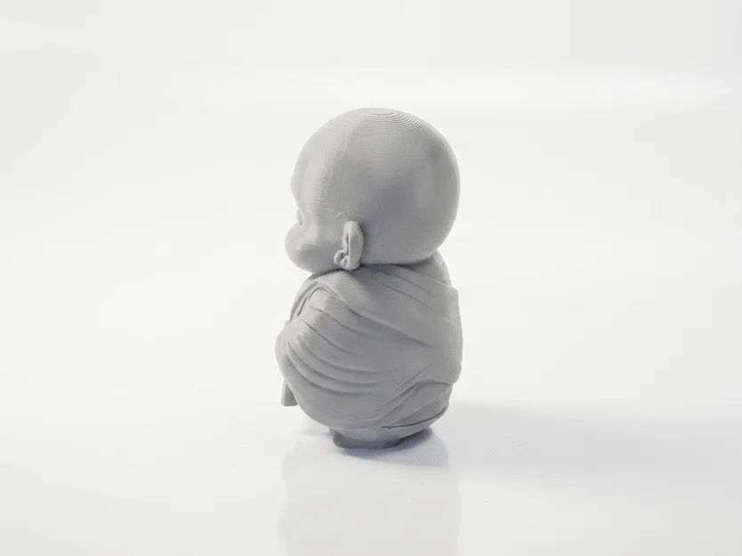 Tượng Chú Tiểu Em Bé Chibi Dễ Thương In 3D (STL Printable) - Image 2