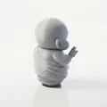 Tượng Chú Tiểu Em Bé Chibi Dễ Thương In 3D (STL Printable) - Thumbnail 3