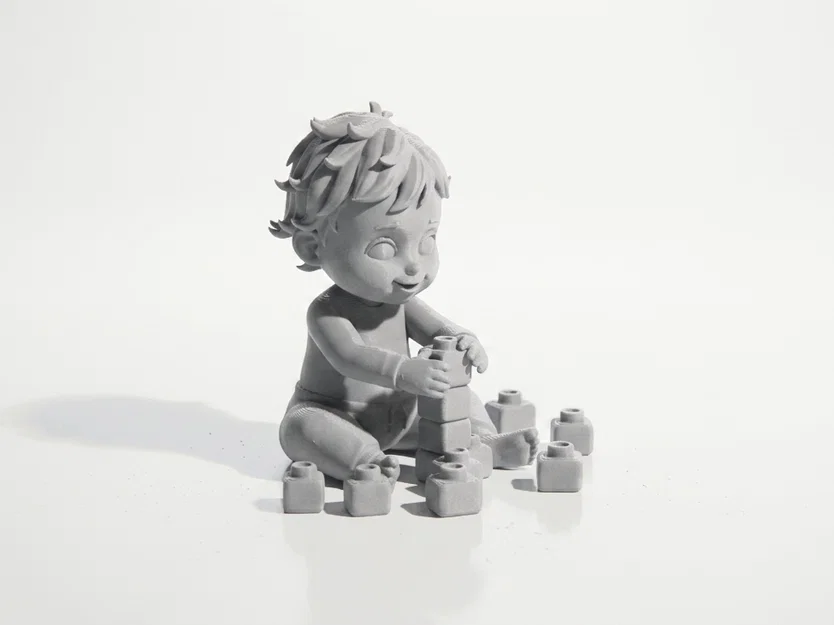 Em Bé Chơi Đồ Chơi Chibi – Figurine 3D Printable (STL) - Image 1