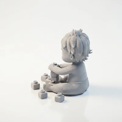 Em Bé Chơi Đồ Chơi Chibi – Figurine 3D Printable (STL)