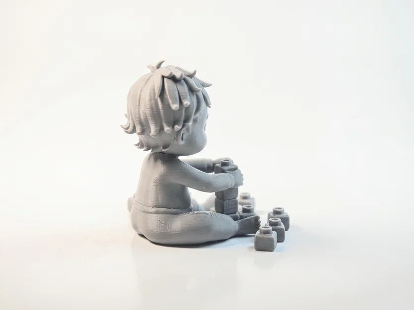 Em Bé Chơi Đồ Chơi Chibi – Figurine 3D Printable (STL) - Image 3