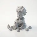 Em Bé Chơi Đồ Chơi Chibi – Figurine 3D Printable (STL) - Thumbnail 4