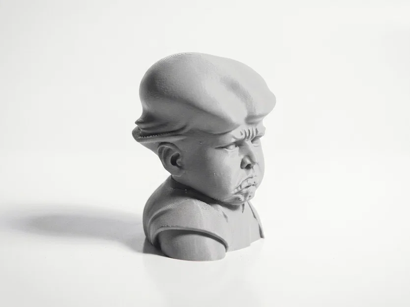Tượng Bust Baby Trump Chibi Dễ Thương – Mẫu 3D In Được - Image 1