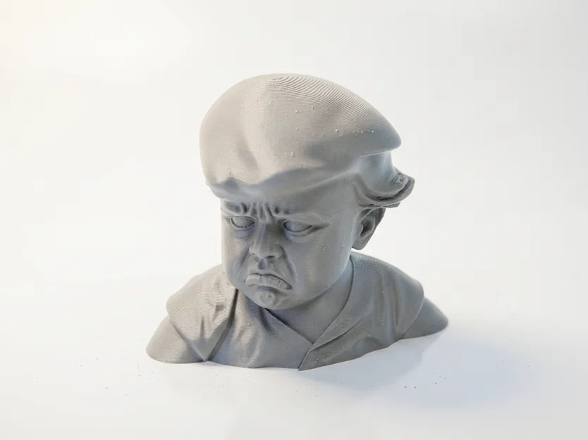 Tượng Bust Baby Trump Chibi Dễ Thương – Mẫu 3D In Được - Image 4