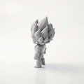 Tượng Chibi Vegeta Giận Dữ Dễ Thương – Mô Hình 3D Printable Sưu Tầm - Thumbnail 4