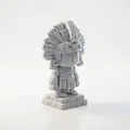 Tượng Chiến Binh Aztec Chibi Dễ Thương – Mô Hình Collectible 3D Printable - Thumbnail 1