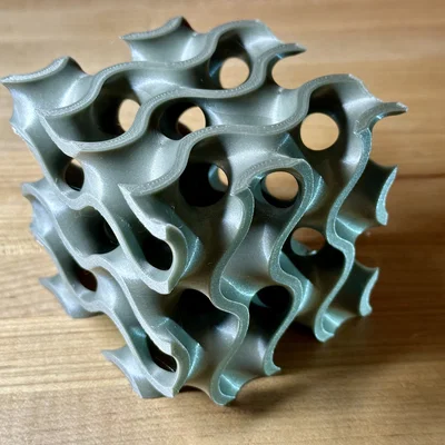 Mô hình trang trí Gyroid in 3D độc đáo
