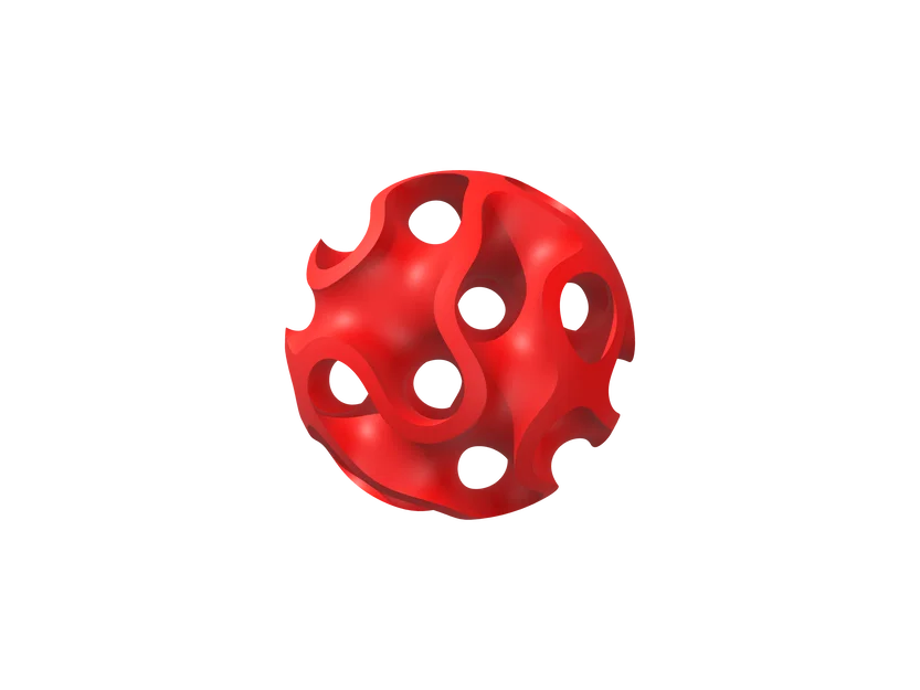 Quả cầu Gyroid Sphere - Mô hình trang trí 3D nghệ thuật độc đáo - Image 1