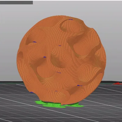 Quả cầu Gyroid Sphere - Mô hình trang trí 3D nghệ thuật độc đáo