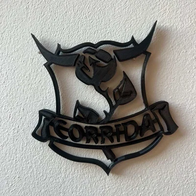Mô hình 3D Logo Bìa Album Corrida ban nhạc Kabát trang trí tường