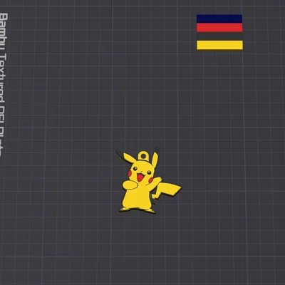 Móc khóa Pikachu 4 màu dễ thương - Phụ kiện in 3D độc đáo